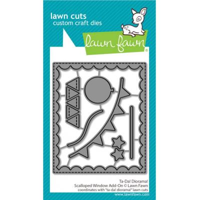 Lawn Fawn Lawn Cuts - Ta-Da! Diorama! Scalloped Window